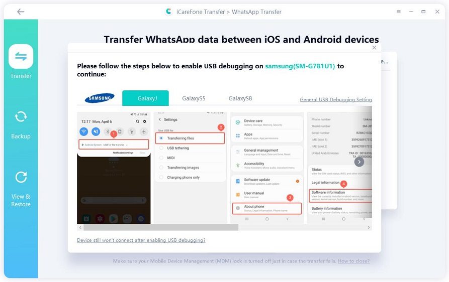 transfer whatsapp from android to iphone