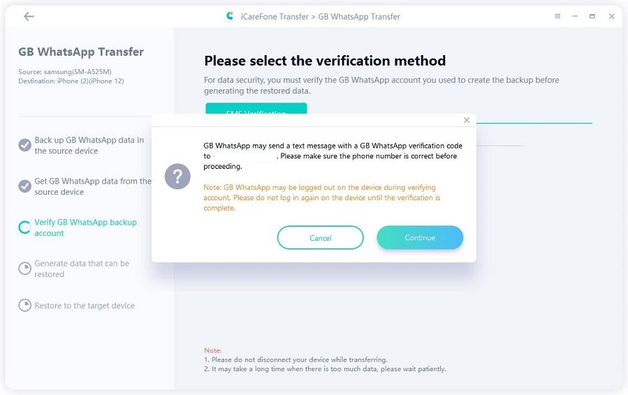 transfer whatsapp from android to iphone