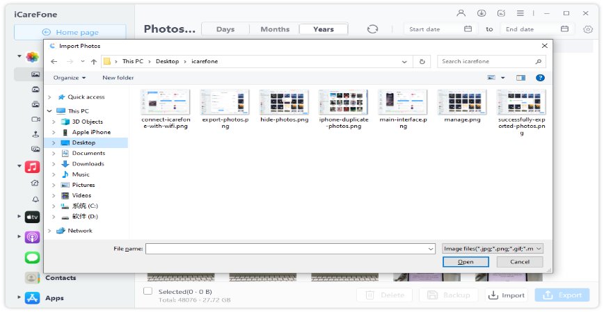 icarefone import photos