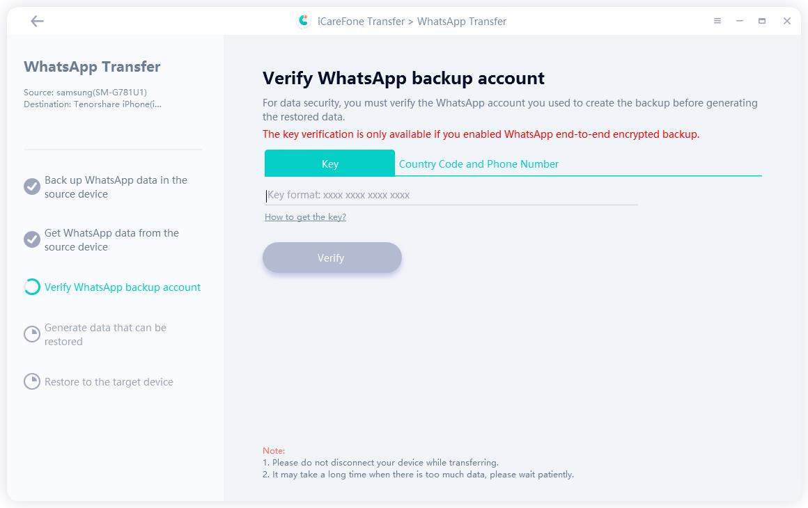 transfer whatsapp from android to iphone