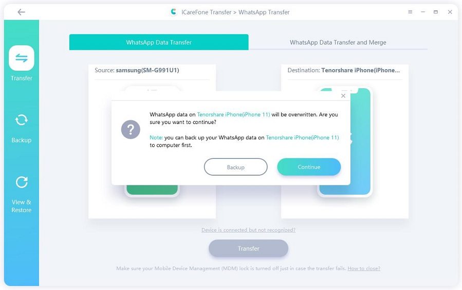 transfer whatsapp from android to iphone
