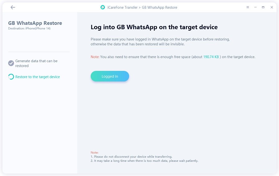 transfer whatsapp from android to iphone