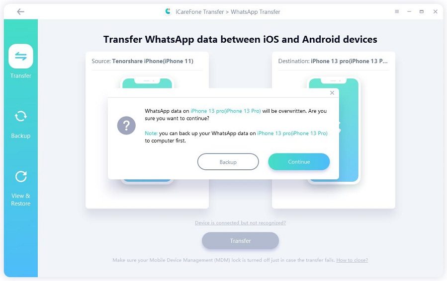 transfer whatsapp from android to iphone