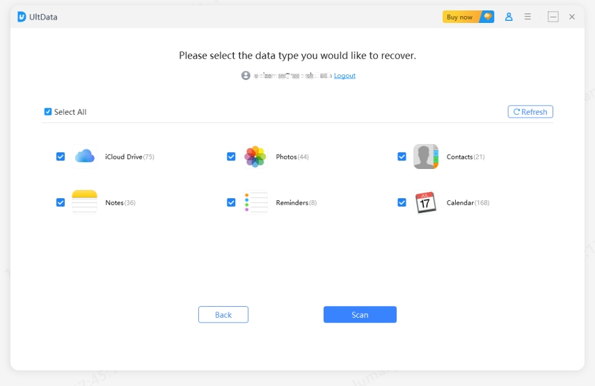 select the file types