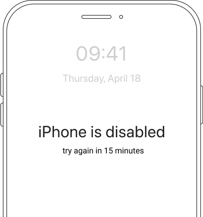 iphone is disabled