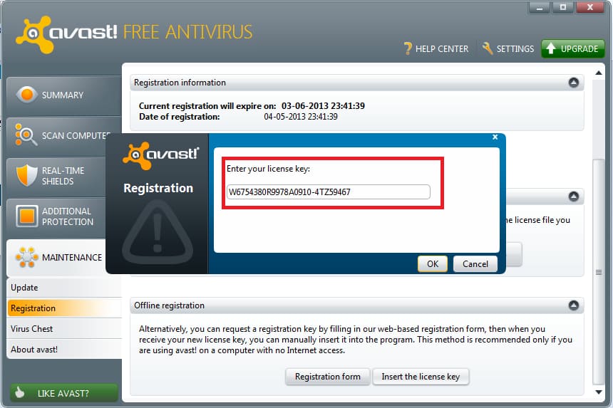 free keygen and avast for android phone